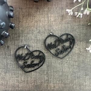 Not Today Satan Earrings